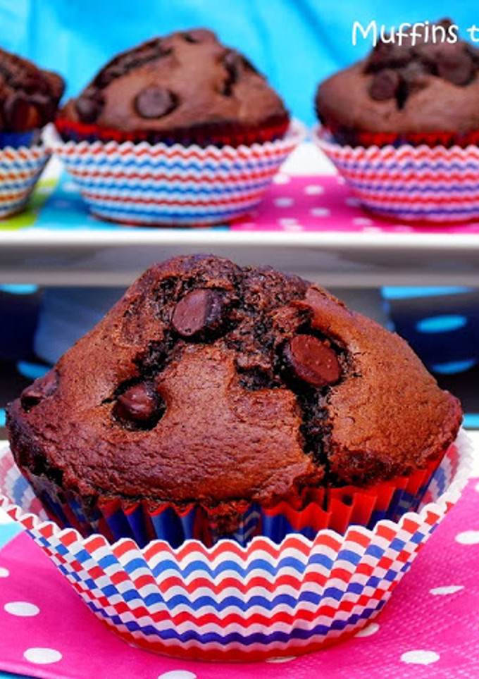 Una foto de Muffins triple chocolate