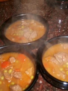 Una foto de Salsa de ternera con guisantes (Murcia)