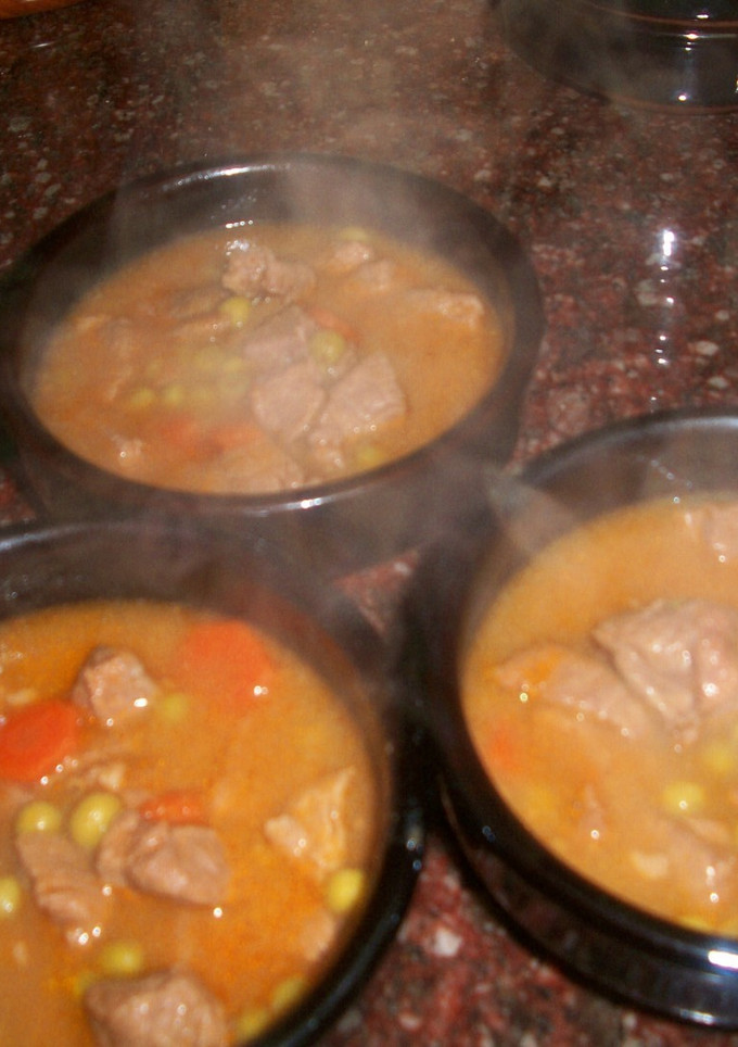 Una foto de Salsa de ternera con guisantes (Murcia)