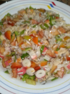Una foto de Pipirrana de arroz