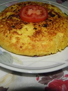 Una foto de Tortilla de arroz amarillo