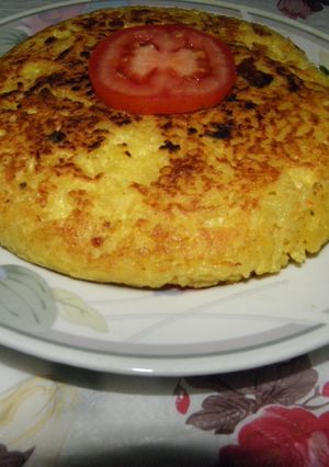 Una foto de Tortilla de arroz amarillo