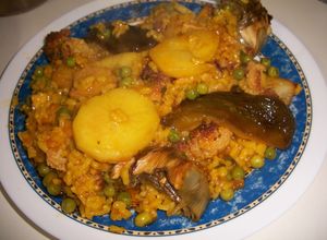 Una foto de Arroz pava con coliflor y verduras