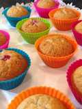 Financiers de frambuesa