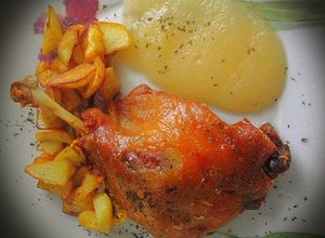 Foto principal de Confit de pato con compota de manzana