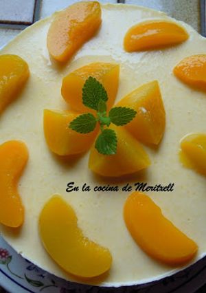 Foto principal de Tarta de yoghurt de melocotón