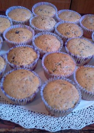Una foto de Muffins con trocitos de chocolate