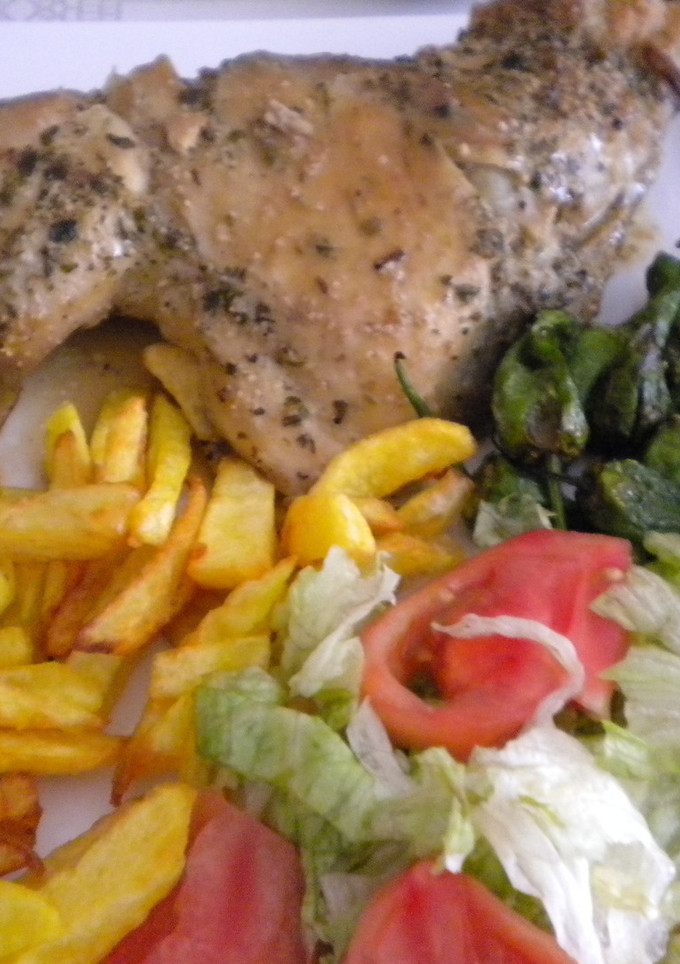 Una foto de Pollo rápido con curry