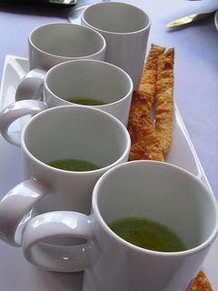 Una foto de Crema de Guisantes con Espárragos