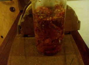 Una foto de Tomates disecados al chimichurri