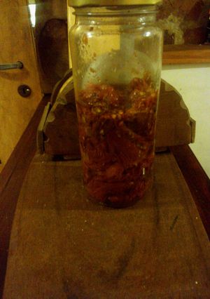 Una foto de Tomates disecados al chimichurri
