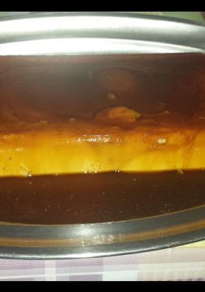 Una foto de Flan con sabor a café