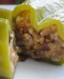 Pimientos italianos rellenos de tabbouleh