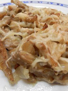 Una foto de Setas al ajillo gratinadas