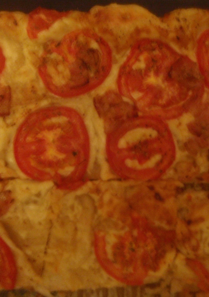Una foto de Hojaldre con Tomate y Bacon