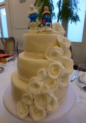 Una foto de Tarta para boda