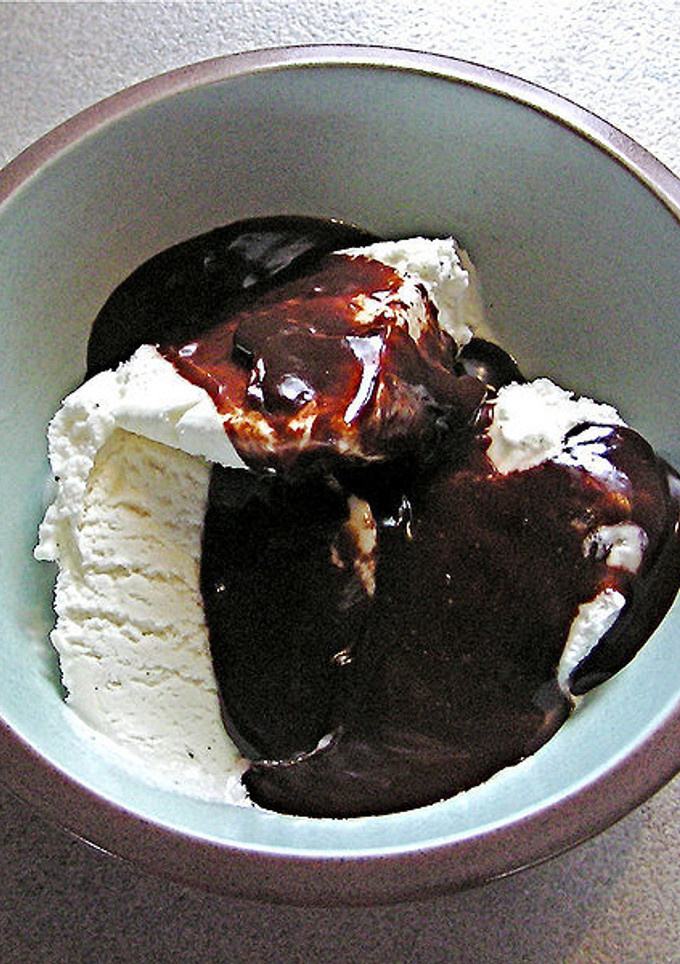 Una foto de Salsa de chocolate buenísima