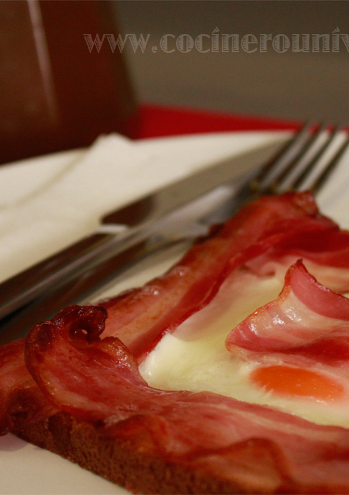 Una foto de Huevos con bacon