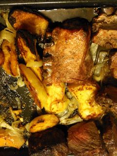 Una foto de Bife de chorizo al horno con papas