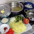 Arroz con patatas y bacalao