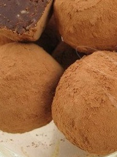 Una foto de Trufas de chocolate amargo