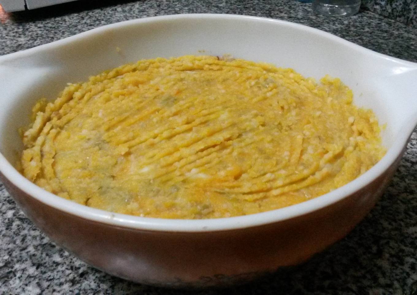 Pastel de papa y calabaza especial<br />