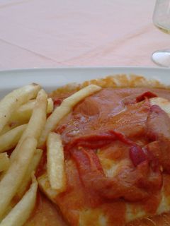 Una foto de Bacalao en salsa de piquillos