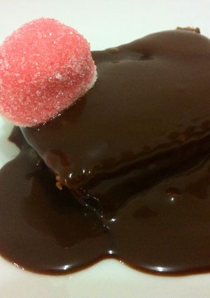 Una foto de Tarta de galleta y chocolate fácil