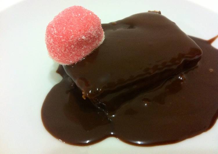 Tarta de galleta y chocolate fácil