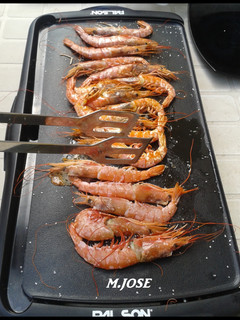 Una foto de Langostinos plancha