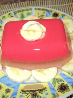 Una foto de Gelatina con yogurt