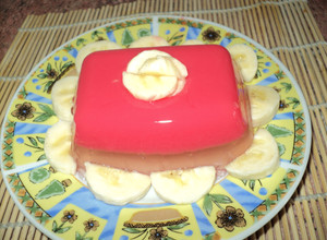 Una foto de Gelatina con yogurt