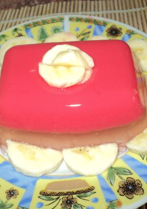 Una foto de Gelatina con yogurt
