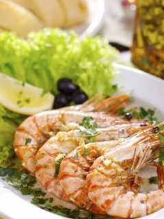Una foto de Gambas a la plancha