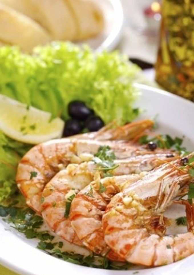 Una foto de Gambas a la plancha