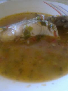 Una foto de Sopa de bagre (pescados)