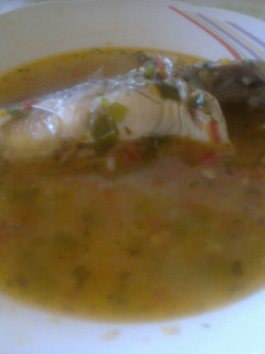 Una foto de Sopa de bagre (pescados)