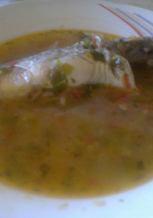 Una foto de Sopa de bagre (pescados)