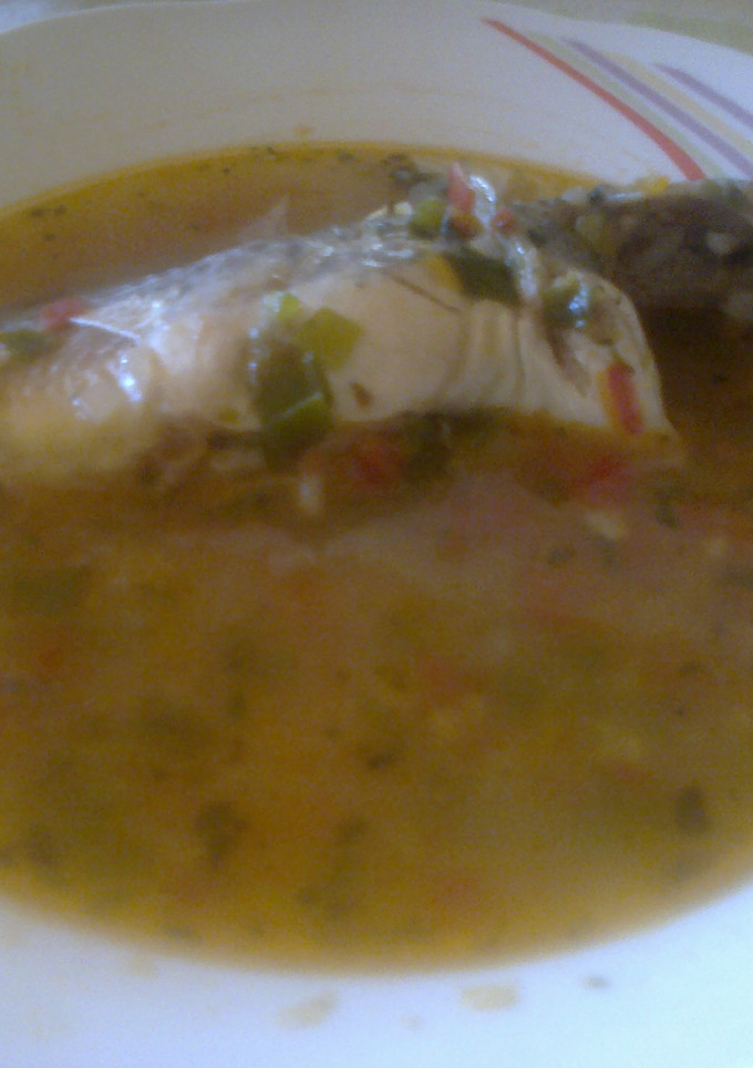 Una foto de Sopa de bagre (pescados)