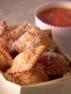 Una foto de Raviolis fritos