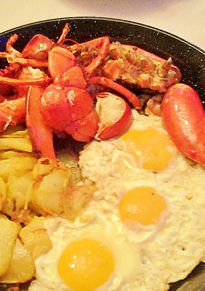 Una foto de Bogavante frito