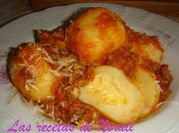 Una foto de ñoquis rellenos