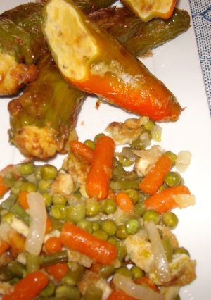Una foto de Pimientos rellenos de tortilla 