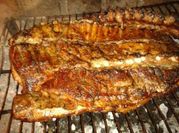 Una foto de chancho a la parrilla