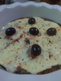 Una foto de Tortilla de acelga a la pizza