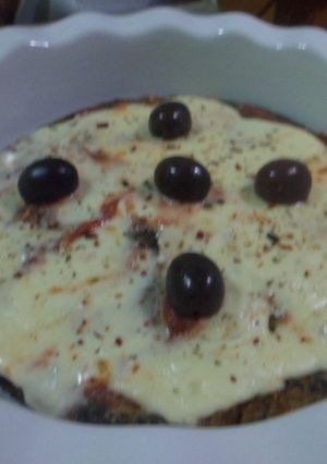Una foto de Tortilla de acelga a la pizza