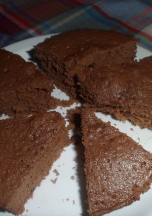 Una foto de Muffins de chocolate y vino dulce, en microondas