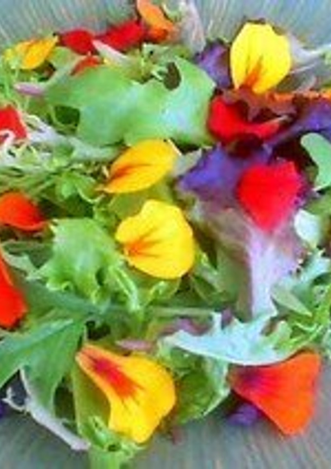 Una foto de Ensalada de flores