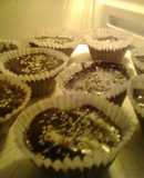 Bizcochitos de chocolate con ganache de chocolate