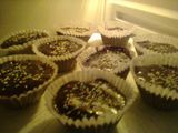 Bizcochitos de chocolate con ganache de chocolate